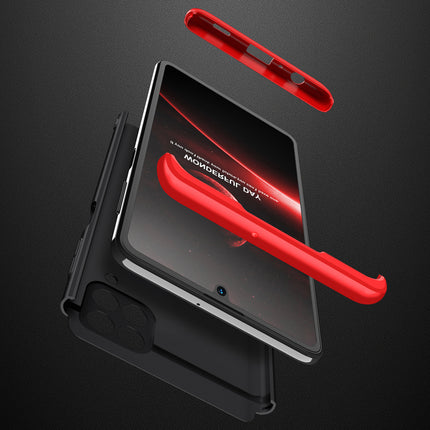 Double Dip Full 360 Protection Back Case Cover for Samsung Galaxy A22 (5G) (Red , Black)