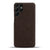 Woven Soft Fabric Case for Samsung Galaxy S22 Ultra Back Cover, Shock Protection Slim Hard Anti Slip Back Cover (Brown)