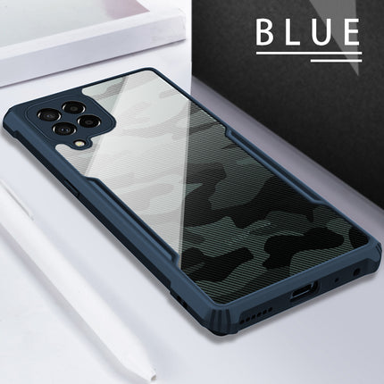 Beetle Camouflage for Samsung Galaxy M33 (5G) Back Case, Shockproof Slim Cover (Blue)