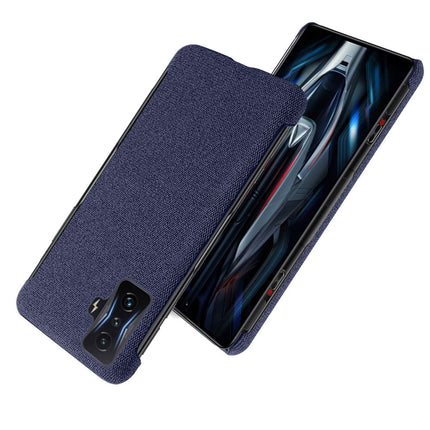 Woven Soft Fabric Case for Redmi K50 Gaming Edition Back Cover, Shock Protection Slim Hard Anti Slip Back Cover (Blue)