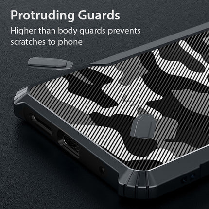 Mobizang Bull Camouflage Back Cover for Vivo X100 Pro | [Military Grade Protection] Shock Proof Slim Hybrid Bumper Case (Black)