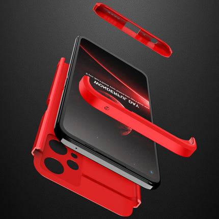 Double Dip Full 360 Protection Back Case Cover for Realme 9 PRO (Red)