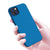 Mobizang Matte Protective Lens Flexible Back Cover for Apple iPhone 15 Plus | Slim Silicone with Soft Lining Shockproof Full Body Bumper Case (Blue)