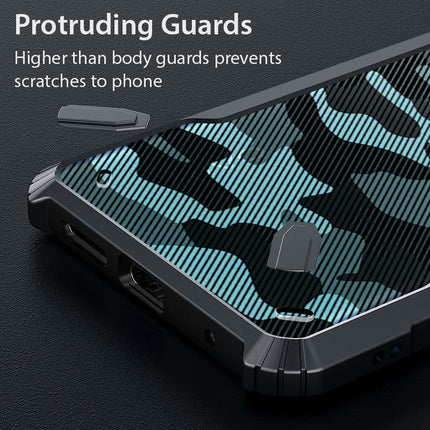 Mobizang Bull Camouflage Back Cover for Vivo V25 Pro (5G) , [Military Grade Protection] Shock Proof Slim Hybrid Bumper Case (Black)