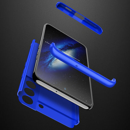 Double Dip Full 360 Protection Back Case Cover for Samsung Galaxy S22 (Blue)