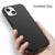 Silk Smooth Finish [Full Coverage] All Sides Protection Slim Back Case Cover for Apple iPhone 13 (6.1 inch) (Black)