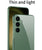 Mobizang Phantom Ultra Thin Back Case for Samsung Galaxy S24 Cover | Inbuilt Kick Stand Electroplated Edges Full Body Protection Back Cover (Green)