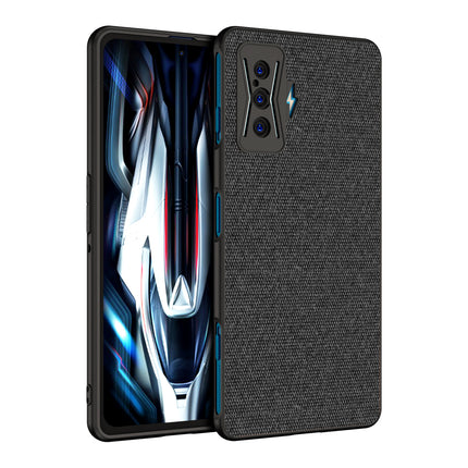 Soft Fabric Hybrid Protective Back Case Cover for Redmi K50 Gaming Edition (Black)