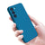 Matte Lens Protective Back Cover for Samsung Galaxy S22, Slim Silicone with Soft Lining Shockproof Flexible Full Body Bumper Case (Blue)