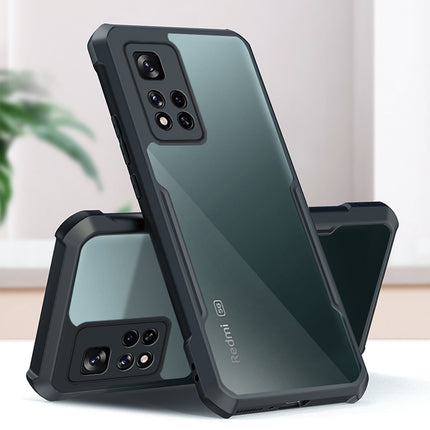 Beetle for Xiaomi 11i / 11i HyperCharge Back Case, [Military Grade Protection] Shock Proof Slim Hybrid Bumper Cover (Black)