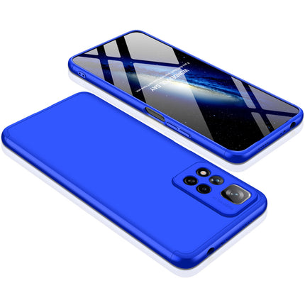 Double Dip Full 360 Protection Back Case Cover for Xiaomi 11i HyperCharge (Blue)