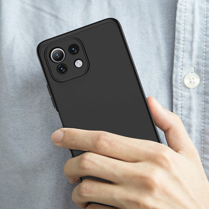 Double Dip Full 360 Protection Back Case Cover for Xiaomi Mi 11 Lite (Black)
