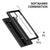 Mobizang Hawkeye Clear Back Cover for Samsung Galaxy S23 Ultra | Camera Lens Protector Shockproof Slim Clear Case Cover (Black)