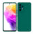 Matte Lens Protective Back Cover for Samsung Galaxy A33 (5G), Slim Silicone with Soft Lining Shockproof Flexible Full Body Bumper Case (Green)