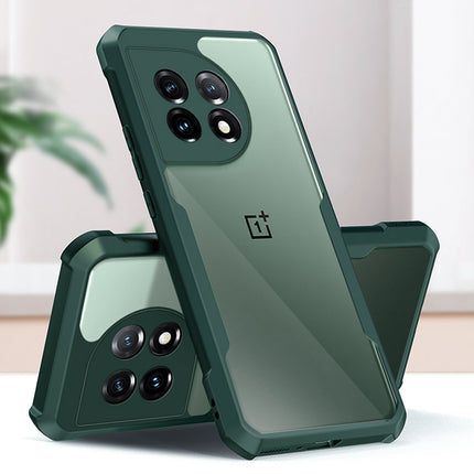Mobizang Beetle for OnePlus 11R Back Case | [Military Grade Protection] Shock Proof Slim Hybrid Bumper Cover (Green)