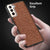Soft Full Fabric Protective Shockproof Back Case Cover for Samsung Galaxy S21 + (Plus) (Full Brown)