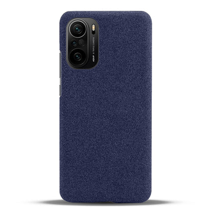 Woven Soft Fabric Case for Xiaomi Mi 11X / 11X Pro Back Cover, Shock Protection Slim Hard Anti Slip Back Cover (Blue)