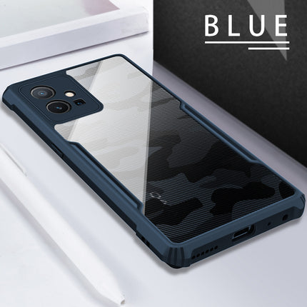 Beetle Camouflage for Vivo Y75 Back Case, [Military Grade] Shockproof Slim Hybrid Cover (Blue)