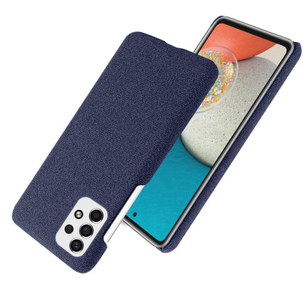 Mobizang Woven Soft Fabric Case for Samsung Galaxy A33 (5G) Back Cover,  Shock Protection Slim Hard Anti Slip Back Cover (Blue)