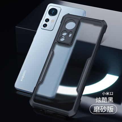 Beetle for Xiaomi 12 PRO (5G) Back Case, [Military Grade] Shockproof Slim Hybrid Cover (Black)