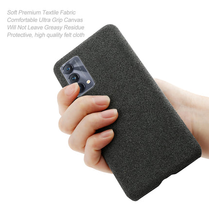 Woven Soft Fabric Case for Realme GT Master Back Cover, Shock Protection Slim Hard Anti Slip Back Cover (Black)