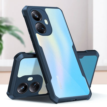 Mobizang Beetle for Realme 10 Pro Plus Back Case | [Military Grade Protection] Shock Proof Slim Hybrid Bumper Cover (Blue)
