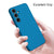 Mobizang Matte Protective Lens Flexible Back Cover for Samsung Galaxy S24 Plus | Slim Silicone with Soft Lining Shockproof Full Body Bumper Case (Blue)