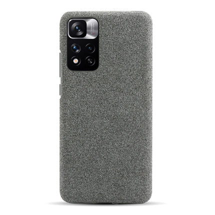 Woven Soft Fabric Case for Xiaomi 11i HyperCharge Back Cover, Shock Protection Slim Hard Anti Slip Back Cover (Grey)