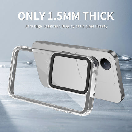 Mobizang Warrior Acrylic Clear Back Cover For Vivo V29 (5G) / Vivo V29 Pro (5G) | Slim Shockproof [Military Grade Protection] Hybrid Bumper Case (Transparent Sides)