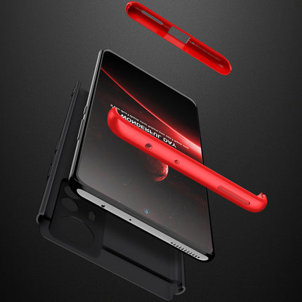 Double Dip Full 360 Protection Back Case Cover for Xiaomi 12 Pro (5G) (Red , Black)