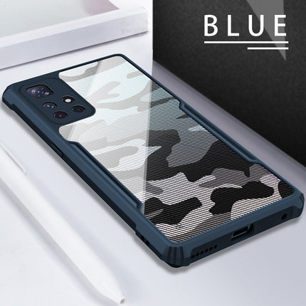 Beetle Camouflage for Redmi Note 11T (5G) Back Case, [Military Grade Protection] Shock Proof Slim Hybrid Bumper Cover (Blue)