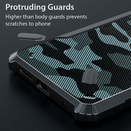 Mobizang Bull Camouflage Back Cover for Redmi Note 13 PRO | [Military Grade Protection] Shock Proof Slim Hybrid Bumper Case (Black)