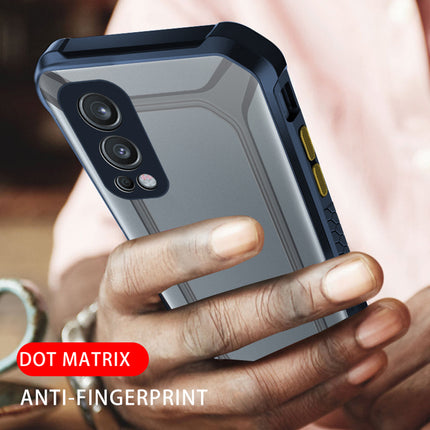 Unicorn for OnePlus Nord 2 (5G) / One Plus Nord 2 (5G) Clear Back Case, [Military Grade Protection] Shock Proof Slim Hybrid Bumper Cover (Blue)