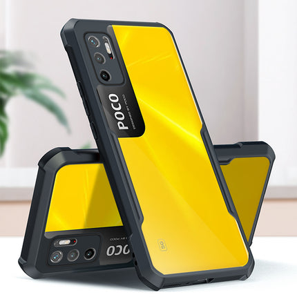 Beetle for Poco M3 Pro Back Case, [Military Grade Protection] Shock Proof Slim Hybrid Bumper Cover (Black)