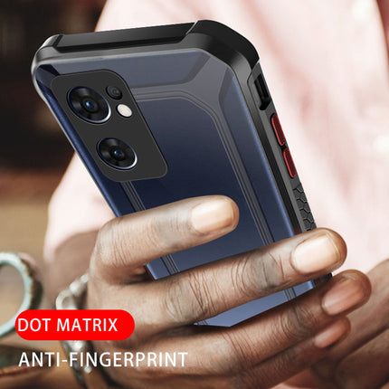 Mobizang Unicorn for Oppo Reno 7 (5G) Clear Back Case, Shock Proof Slim Hybrid Bumper Cover (Black)