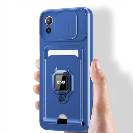 Mobizang Bisen Back Cover for Xiaomi Mi 11 Lite , Shockproof Slim Bumper Back Case (Blue)