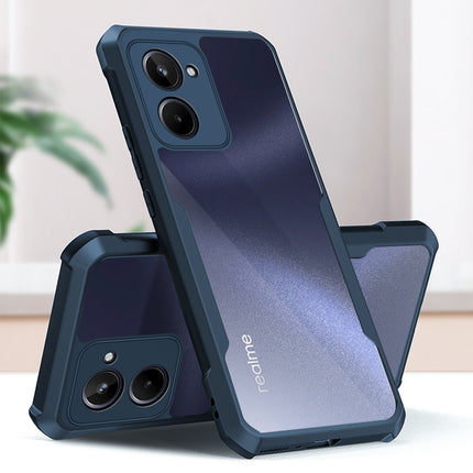 Mobizang Beetle for Realme 10 Pro Back Case | [Military Grade Protection] Shock Proof Slim Hybrid Bumper Cover (Blue)