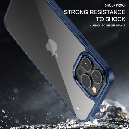 Hawkeye Clear Back Cover for Apple iPhone 13 PRO (6.1 inch) , Camera Lens Protector Shockproof Slim Clear Case Cover (Blue)
