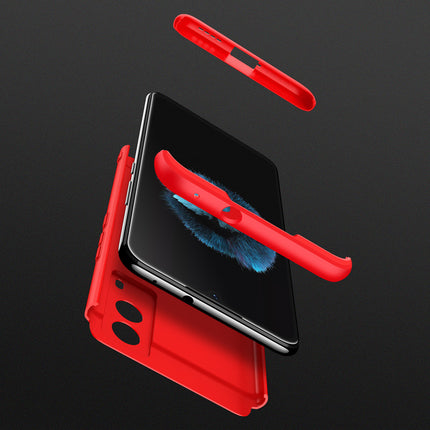 Double Dip Full 360 Protection Back Case Cover for Vivo V21E (5G) (Red)