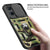 Mobizang Tank Back Cover for Oppo Reno 7 Pro (5G), Inbuilt Ring + Slider Shockproof Lens Case (Green)