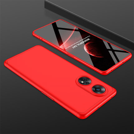 Mobizang Double Dip Full 360 Protection Back Case Cover for Oppo Reno 8T (5G) (Red)