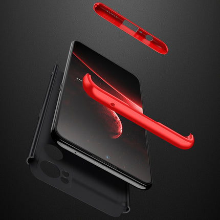 Double Dip Full 360 Protection Back Case Cover for Oppo Reno 7 (5G) (Red , Black)