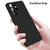 Matte Lens Protective Back Cover for Samsung Galaxy S21 Ultra , Slim Silicone with Soft Lining Shockproof Flexible Full Body Bumper Case (Black)