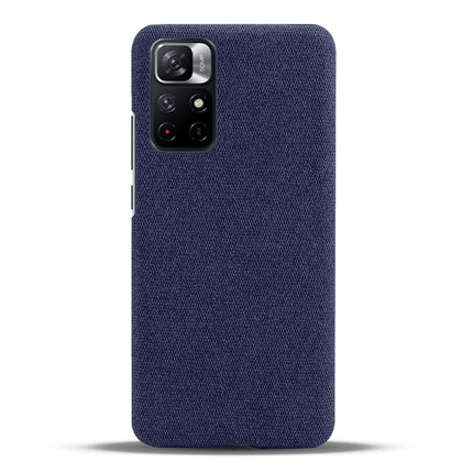 Woven Soft Fabric Case for Redmi Note 11T (5G) Back Cover, Shock Protection Slim Hard Anti Slip Back Cover (Blue)