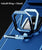 Bisen Back Cover for Redmi Note 11T  (5G) , Inbuilt Camera Slider ,Ring Stand and Card Pocket Shockproof Slim Bumper Back Case (Blue)