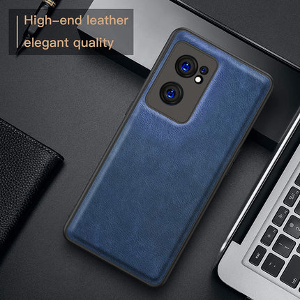 Tux Back Case for OnePlus Nord CE 2 (5G), Slim Leather Case with Soft Edge Shockproof Back Cover (Blue)