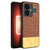 Mobizang Soft Fabric & Leather Hybrid Protective Back Cover for Realme GT Neo 5 / Neo 5 SE | Shockproof Slim Hard Anti Slip Back Case (Brown)