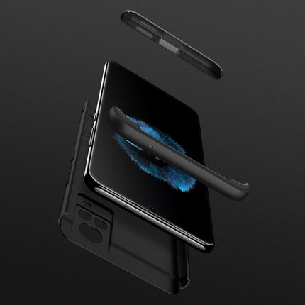 Double Dip Full 360 Protection Back Case Cover for Vivo V21 (Black)