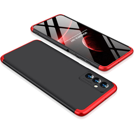 Double Dip Full 360 Protection Back Case Cover for Samsung Galaxy F23 (Red , Black)