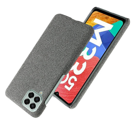 Mobizang Woven Soft Fabric Case for Samsung Galaxy M33 (5G) Back Cover,  Shock Protection Slim Hard Anti Slip Back Cover (Grey)